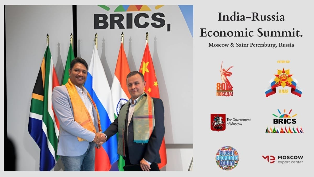 Relcko and CEO Dr. Satish Kumar Seena honoured at India-Russia Economic Summit in Moscow