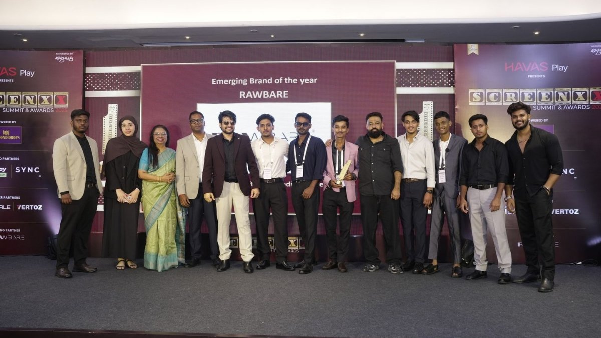 Rawbare Wins ‘Emerging Brand of the Year’ at Adgully’s ScreenXX Awards & Summit; Co Founder & CEO Affan Ahmad Also Honoured as Best Influencer Strategist