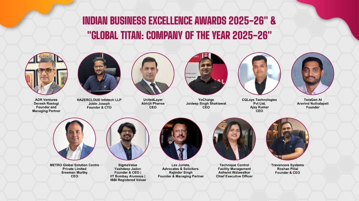Indian Business Excellence Awards 2025-26 and “Global Titan: Company of the Year 2025-26”