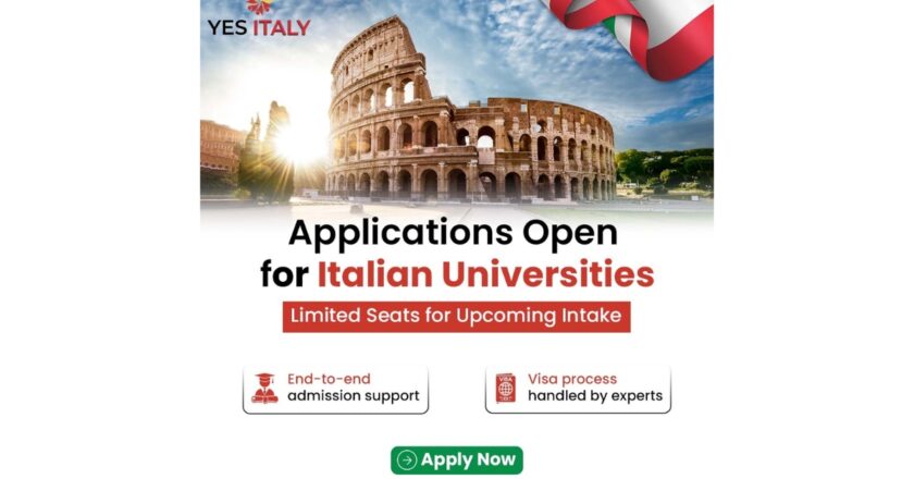 Admissions to Italian Universities Are Now Open – Get Complete Guidance from YES Italy