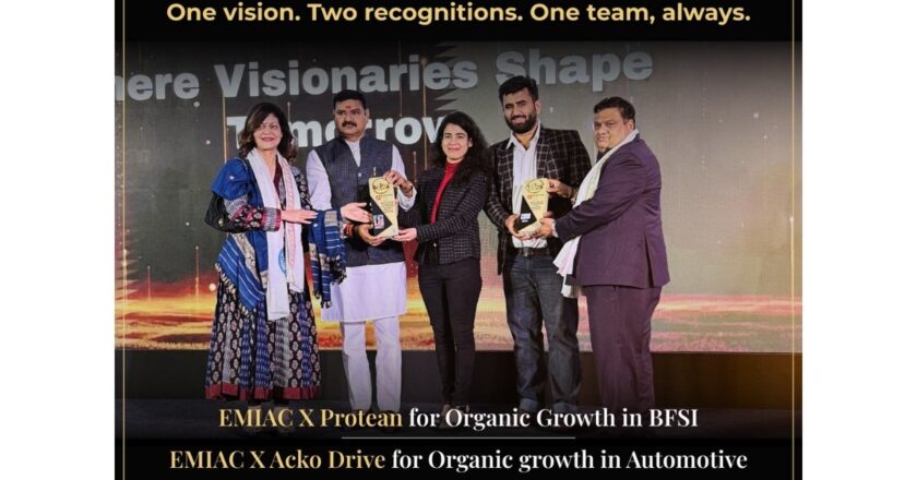 EMIAC Technologies Wins Two Honours for their Work in Organic Growth with Protean and ACKO Drive at Bharat Shining Conclave 2026