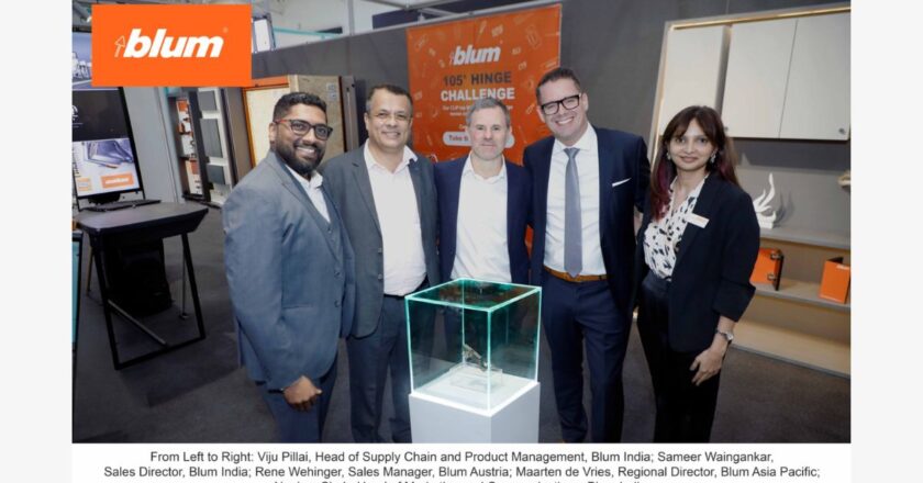 Blum introduces the CLIP top BLUMOTION 105° hinge as a universal solution for Indian cabinetry needs