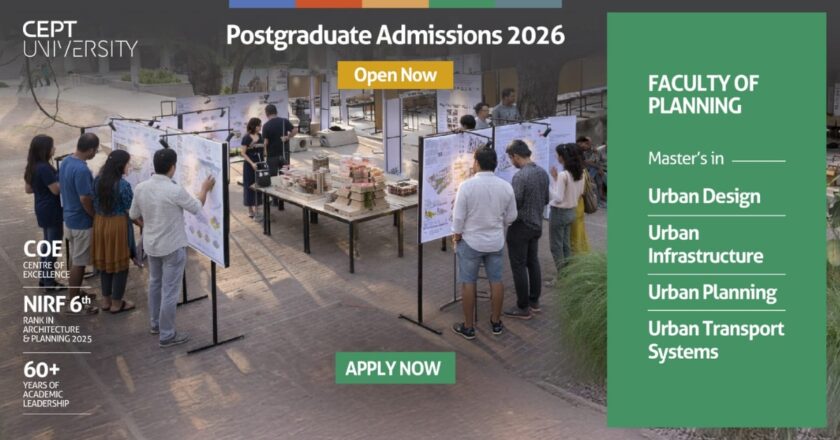 Faculty of Planning at CEPT University Invites Applications to PG Programs 2026