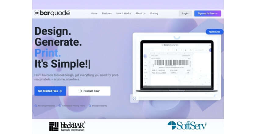 From Consumables to SaaS: SoftServ Launches BARQUODE for Barcode Label Design