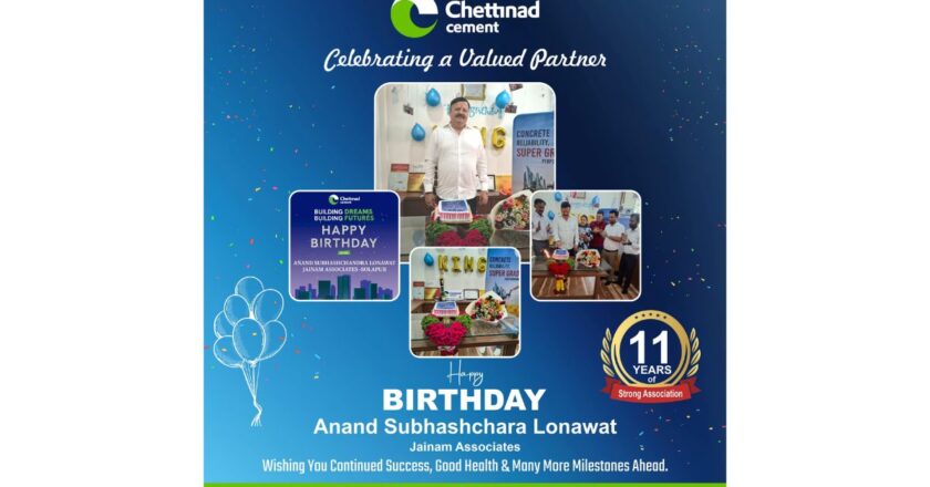 Celebrating a Legacy of Trust: Chettinad Cement Honors Valued Dealer on His Birthday