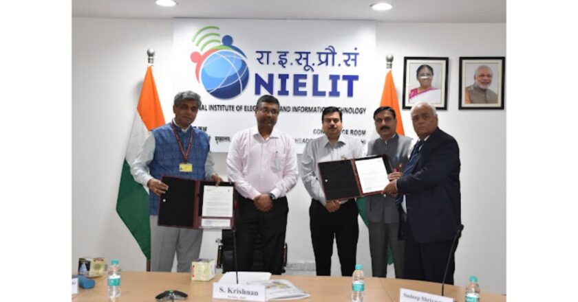 NIELIT and Shri Khushal Das University Sign MoU to Boost Skill Development: AI, Cyber Security and Data Science to Reach Rajasthan