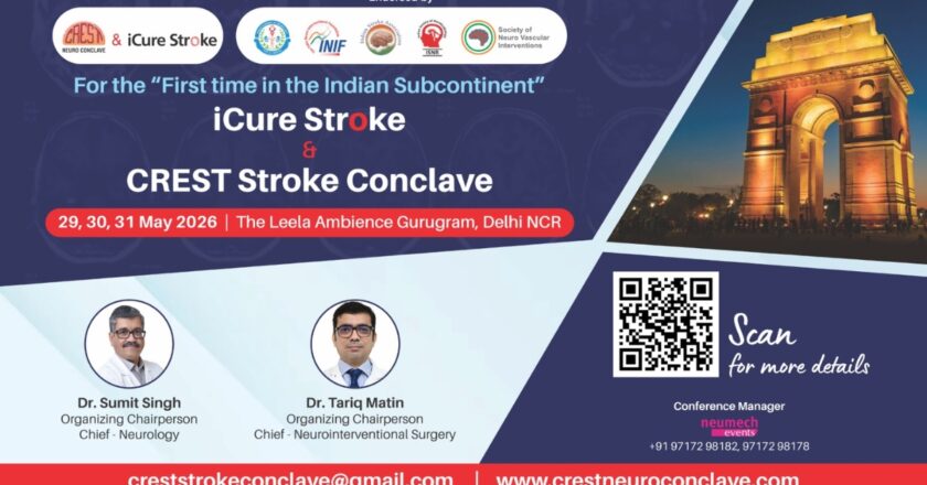 India’s First Dedicated Stroke Specialization CME to be Held in Delhi NCR