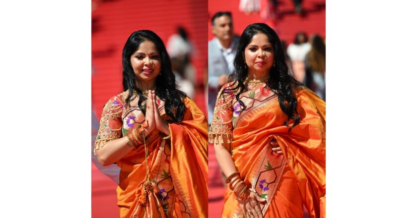 Swapnali Wani Mrs. Bharat-USA Universe 2026, Draped in Heritage: Showcasing Indian Handloom at Cannes 2026