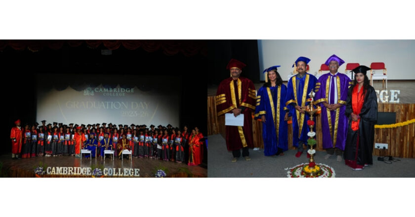 ‘Be Skill Oriented and Society Ready’: Chairman Shri D.K. Mohan Sets Vision at Cambridge College Graduation 2026