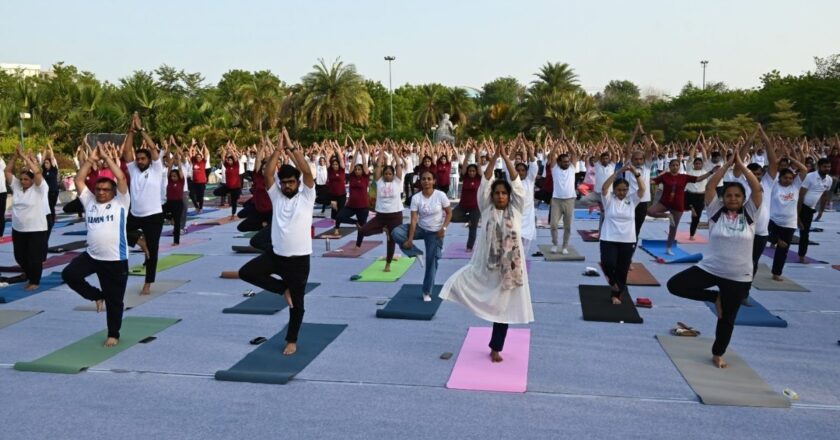 International Day of Yoga Celebrated Enthusiastically at Gujarat Science City on the Theme “Yoga for Healthy Ageing”