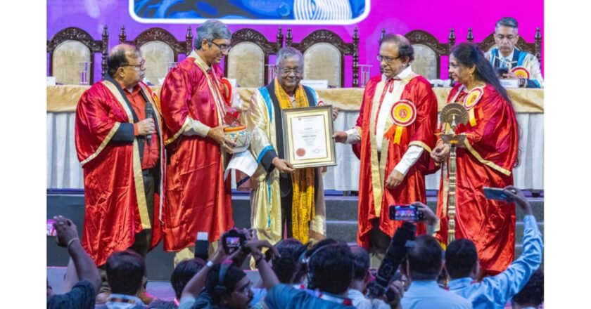 Techno India Group Honours Infinity Group CMD Ravindra Chamaria with Honorary Doctorate