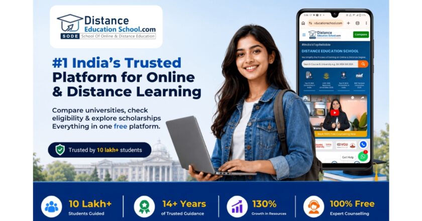 Distance Education School Supports 4 Lakh Plus Students in Securing Admission to Online and Distance Programs