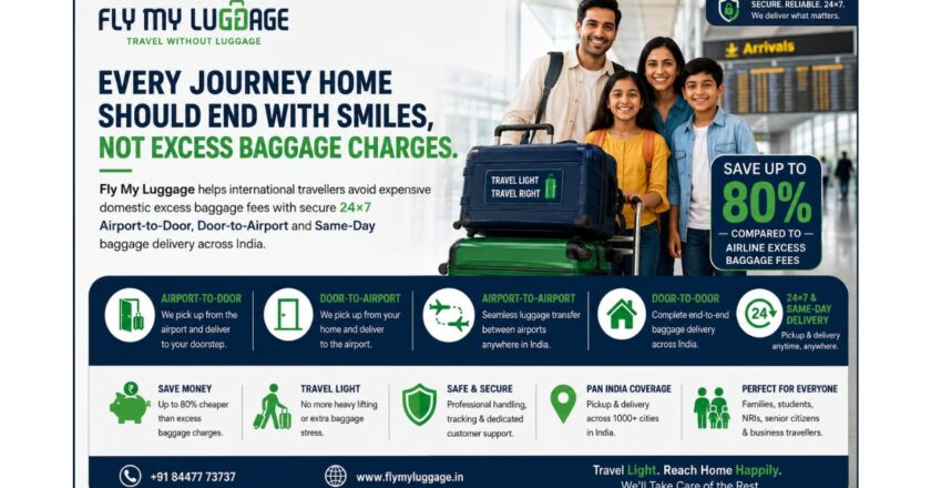 #Fly My Luggage Redefines Airport Baggage Experience, Helping International Travellers Save Big on Domestic Excess Baggage Charges