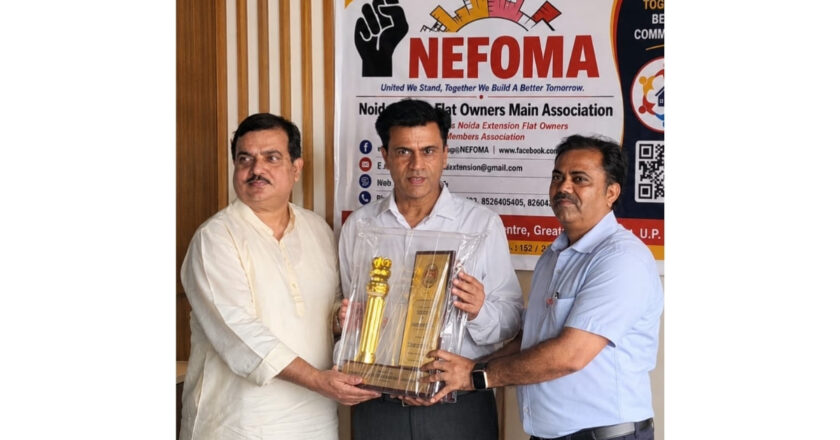 Greater Noida West’s Decoory Interiors Honoured with NEFOMA’s ‘Certificate of Excellence’