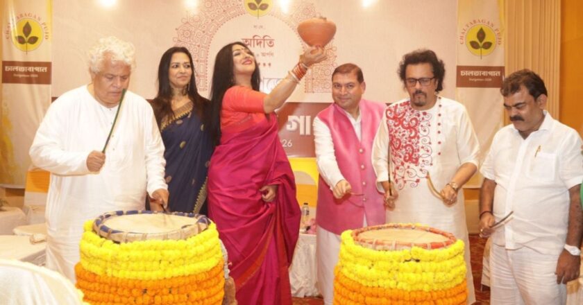 Countdown for Manicktala Chaltabagan Lohapatty’s 84th Durga Puja begins with Khuti Puja