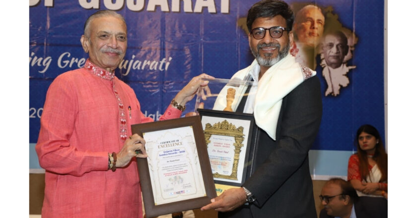 Dr. Tarak Patel honoured with Gujarat Vikas Asmita Award