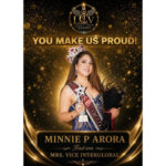 Minnie P Arora Scripted History as First-Ever Vice Mrs Interglobal: Redefining Pageantry Through Emotional Intelligence and Purpose