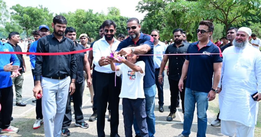 Yusuf Pathan inaugurates the 39th center of Cricket Academy of Pathans (CAP) in Alwar (Rajasthan)